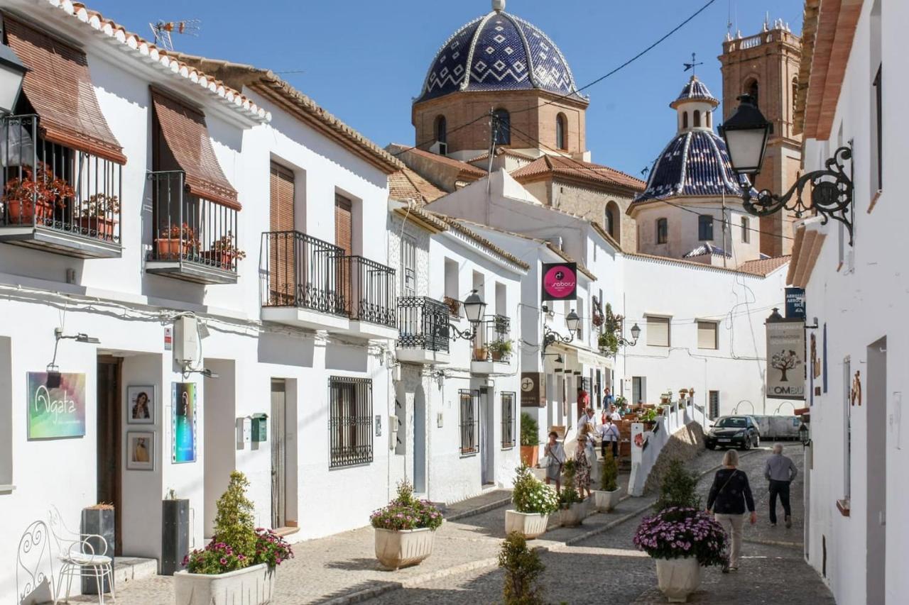 Apartamento Escapada Romántica en Ático frente al Mar con Piscina Altea Exterior foto
